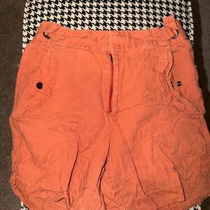Athleta Cargo Shorts in Vibrant Orange